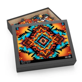 Puzzle (120, 252, 500-Piece) Southwestern Navajo Pattern Native American Aztec