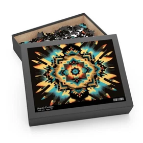 Puzzle (120, 252, 500-Piece) Southwestern Navajo Pattern Native American Aztec
