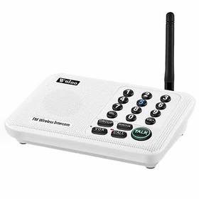 Wuloo 5280feet Range FM Wireless Intercom Home Offices Room to Room Communicator