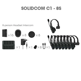 Hollyland Solidcom C1 4S 6S 8S full-duplex Wireless Intercom Headset System 1100