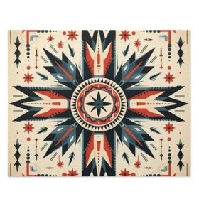 Puzzle (120, 252, 500-Piece) Southwestern Navajo Pattern Native American Aztec