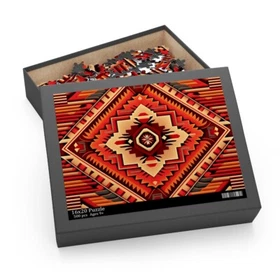 Puzzle (120, 252, 500-Piece) Southwestern Navajo Pattern Native American Aztec