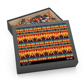 Puzzle (120, 252, 500-Piece) Southwestern Navajo Pattern Native American Aztec
