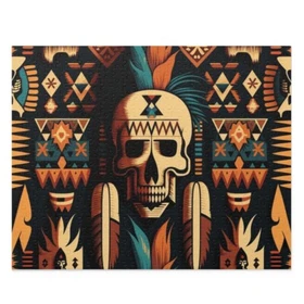 Puzzle (120, 252, 500-Piece) Southwestern Navajo Pattern Native American Aztec