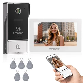 TMEZON Wired Video Doorbell Intercom Entry System 6X 7" Monitor Night View 2MP