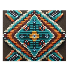 Puzzle (120, 252, 500-Piece) Southwestern Navajo Pattern Native American Aztec