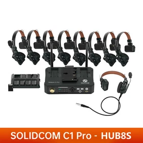 Hollyland Solidcom C1 Pro 350m Full-Duplex ENC Wireless Intercom Headset System 