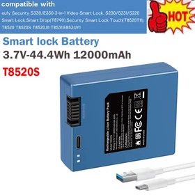 S330 Battery For eufy Security Smart Lock Touch E330 S230 S231 S220 3.7V 12000mA