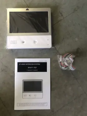 DX471-TD7-W 2 WIRE INTERCOM SYSTEM Monitor Security Video