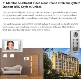 631579375918 AMOCAM Video Intercom Monitor Wired Doorbell #2