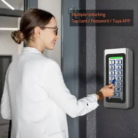 721927700117 AMOCAM Wireless Wifi Access Control Keypad Stand #2