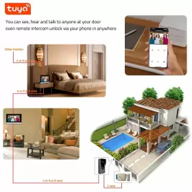 721927700186 AMOCAM Wireless Ip Video Doorbell Intercom Wifi #2