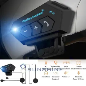 Headset BFVV Bluetooth Para Motocicleta Cancelaci Ruido Casco