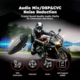 785104921498 BIKECOMM Bluetooth Intercom Headset Helmet #3