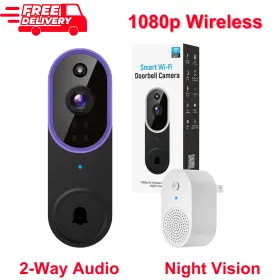 144-21 BITEPASS Video Doorbell Camera Wi Fi Night Vision