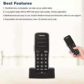 631661960039 CHTOOCY Rechargeable Intercoms Wireless Channel #3