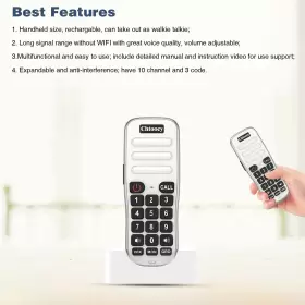 631661960084 CHTOOCY Rechargeable Handheld Intercoms Wireless #3