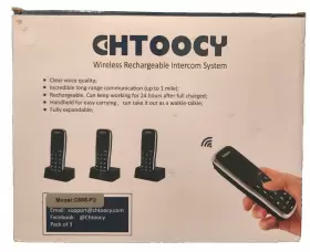 C668-P3 CHTOOCY Intercoms Wireless Channel Rechargeable