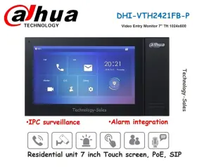 DHI-VTH2421FB-P DAHUA Unit Touch Screen Ip Poe Sip