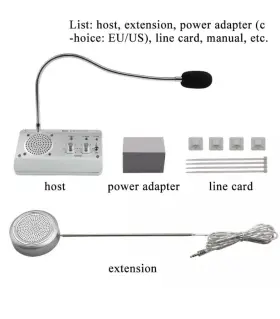 DS-1908 DESHUN Window Intercom Bank Counter Hospital Office