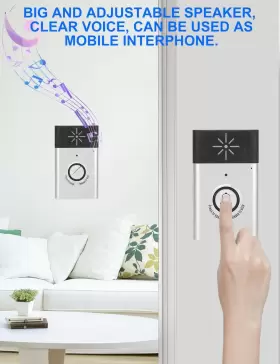 712979651892 DIOCHE Wireless Voice Intercom Doorbell Power #3