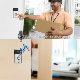 783335205707 DIOCHE Wireless Voice Intercom Doorbell Led Kit #2