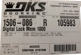 1506-086 DKS Doorking Access Control Digital Keypad