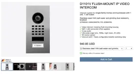 423866799 DOORBIRD Flush Mount Ip Video Intercom Salt Water