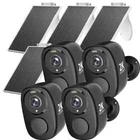 W1SP ELECCTV Wifi Solar Security Cameras Wireless Qhd Sy
