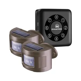 US-BT274-1R2S EMACROS Pairable Solar Wireless Driveway Alarm