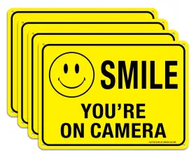 1007SMY FAITTOO Pack Smile Youftre Camera Sign Reflective