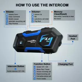 785197574861 FODSPORTS Bluetooth Intercom Pro Helmet Motorcyc #2