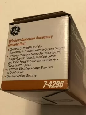 7-4296 GE General Electric Spacemaker Wireless Intercom #3