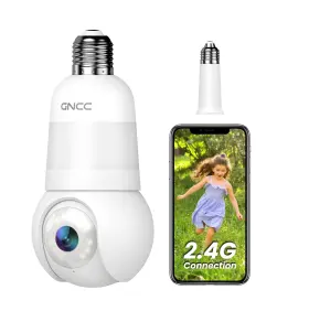 850070296359 GNCC Light Bulb Security Camera Wireless