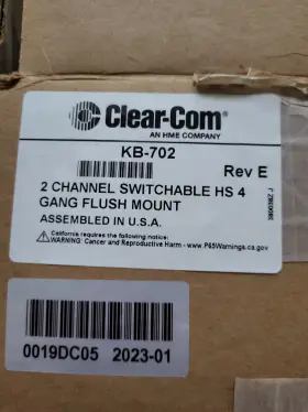 KB-702 H-S Com Switchable Flush Mount Intercom Station