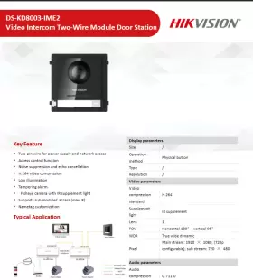 DS-KD8003-IME1 HIKVISION Ip Video Intercom Poe Door Station #3