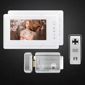 10071700120100736 HOMSECUR Video Door Phone Ir Night Vision