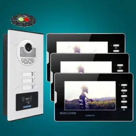 10106900112100736 HOMSECUR Tft Video Door Intercom Dual