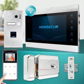 10139220114100736 HOMSECUR Wifi Video Door Fingerprint