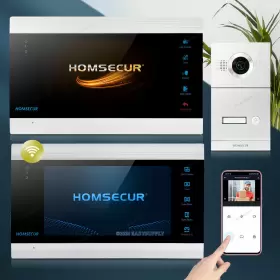 10139340115100736 HOMSECUR Wired Wifi Video Door Phone Lock