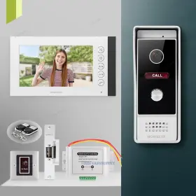 10154100115100736 HOMSECUR Wire Video Doorphone Intercom Lock