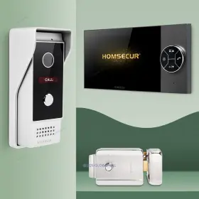 10154130120100736 HOMSECUR Wire Video Door Phone Intercom Ir