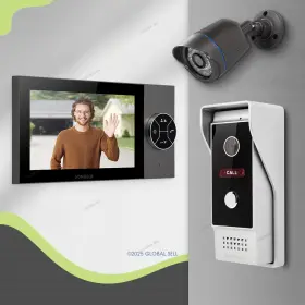 10154150120100736 HOMSECUR Video Door Phone Intercom Doorbell