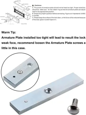 610406285460 HONGJIN Electric Magnetic Door Lock Holding #3