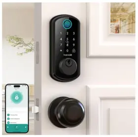 Y4-BWFKN-H HORNBILL Keyless Fingerprint Door Lock Deadbolt