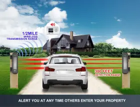 605244295474 HTZSAFE Solar Wireless Driveway Alarm #2
