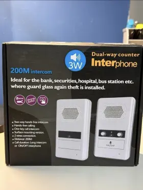 9903 INTERPHONE Window Speaker Intercom Dual Anti Sensitive