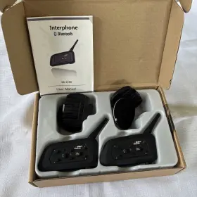 V6-1200 INTERPHONE Bluetooth Intercom Headset Helmet Bicycle
