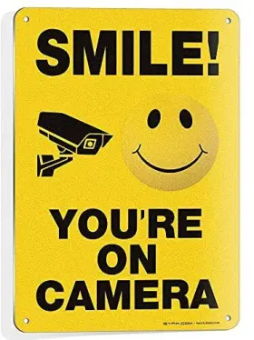 056498000362 ISYFIX Smile Youftre Camera Reflective Signs