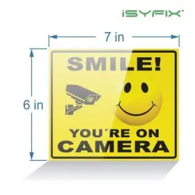 635346722608 ISYFIX Smile Youftre Camera Stickers Pack Decals #2